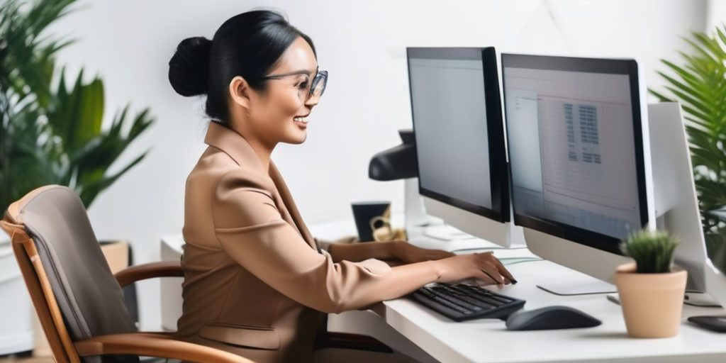 A girl wearing glasses