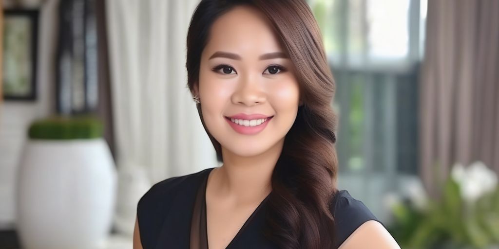 Up-close photo of a smiling woman