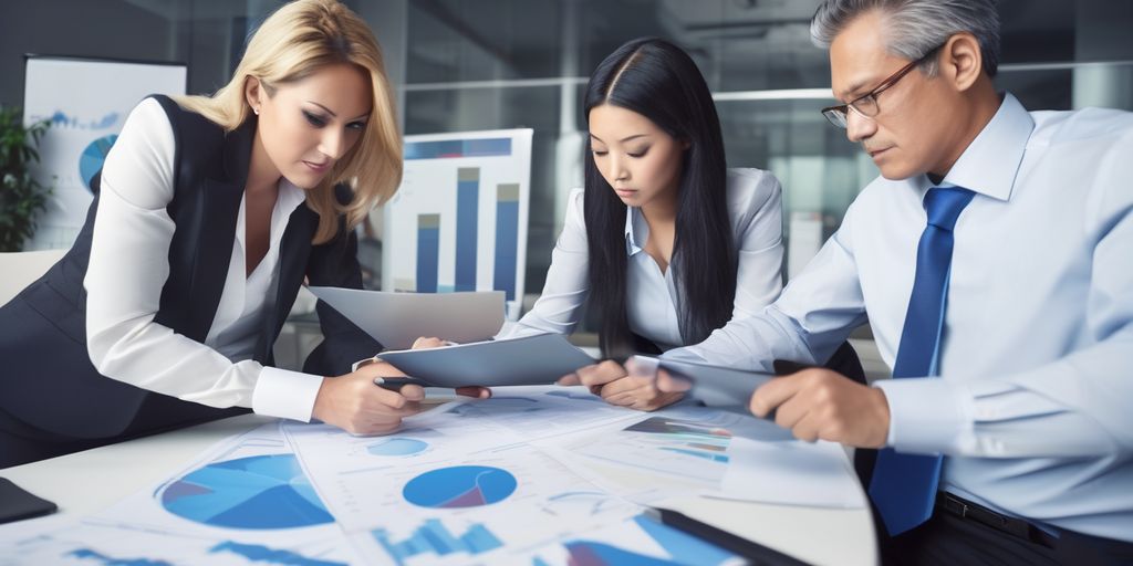 Three women working on their desks